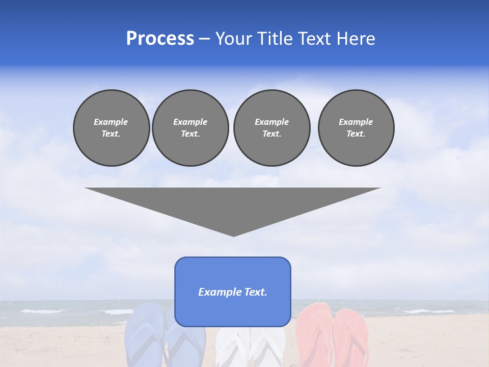 Blue Water Flops PowerPoint Template