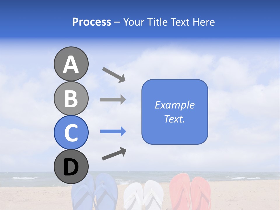 Blue Water Flops PowerPoint Template
