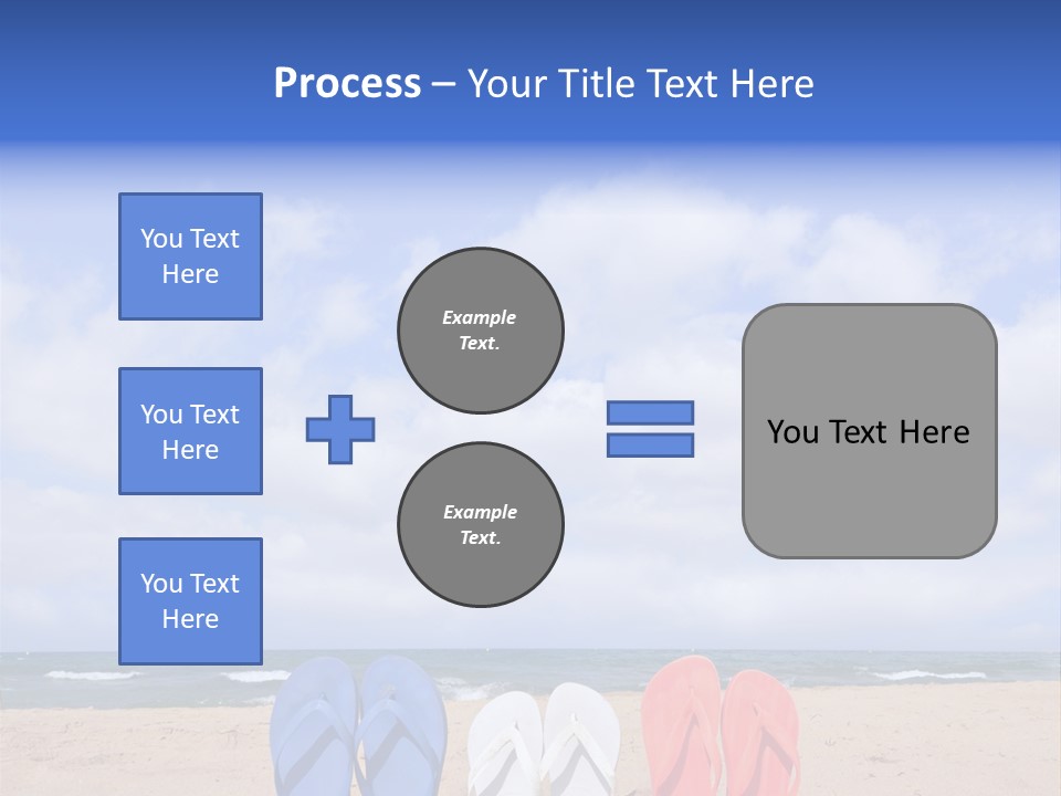 Blue Water Flops PowerPoint Template