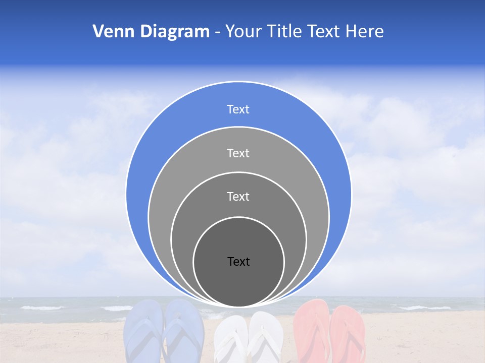 Blue Water Flops PowerPoint Template