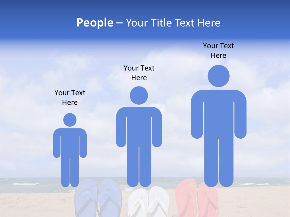 Blue Water Flops PowerPoint Template