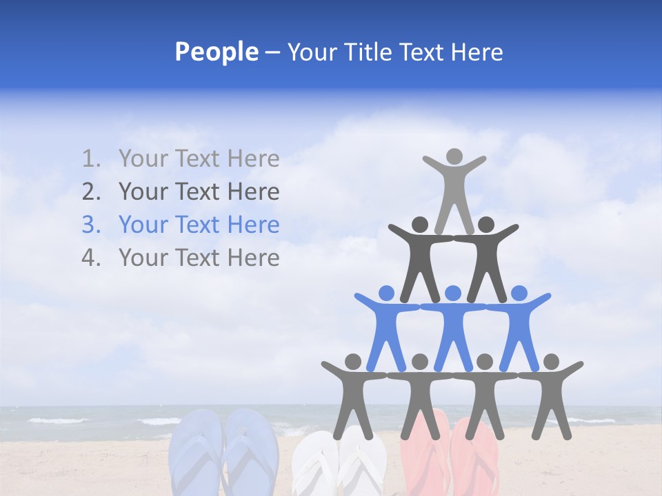 Blue Water Flops PowerPoint Template