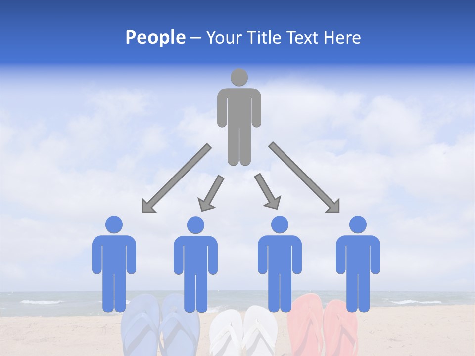 Blue Water Flops PowerPoint Template