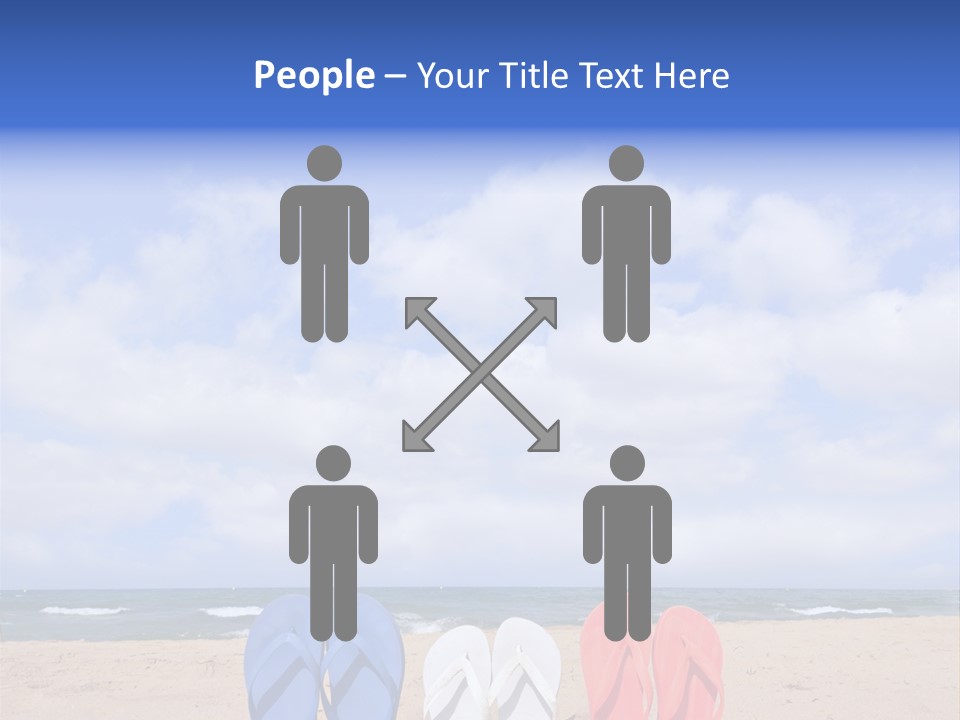 Blue Water Flops PowerPoint Template