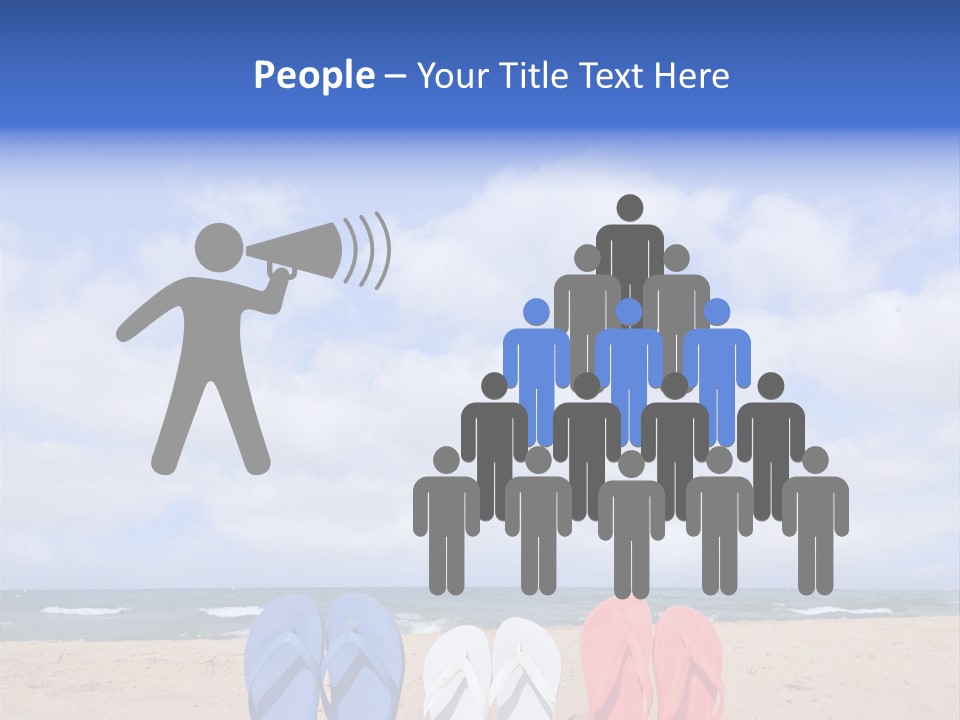 Blue Water Flops PowerPoint Template