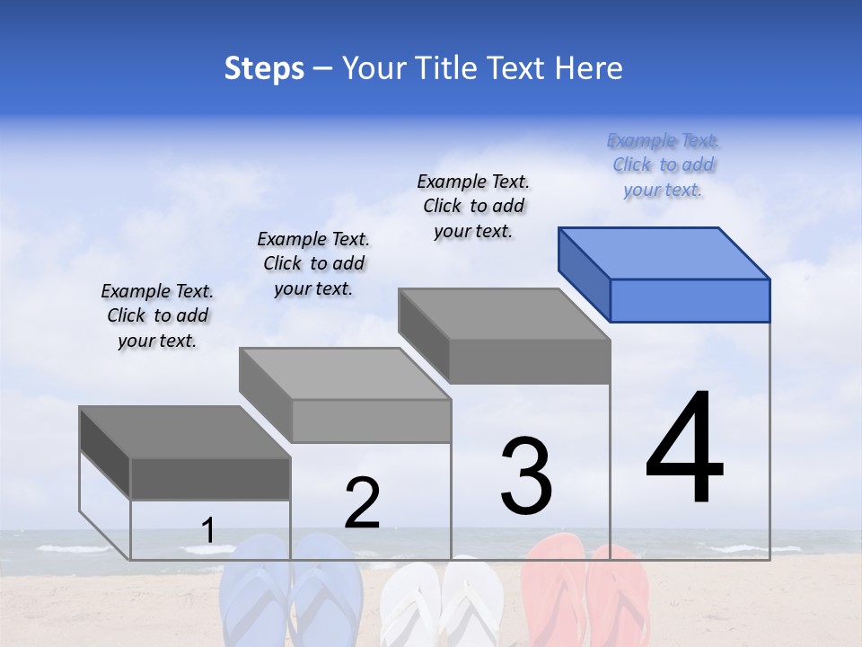 Blue Water Flops PowerPoint Template
