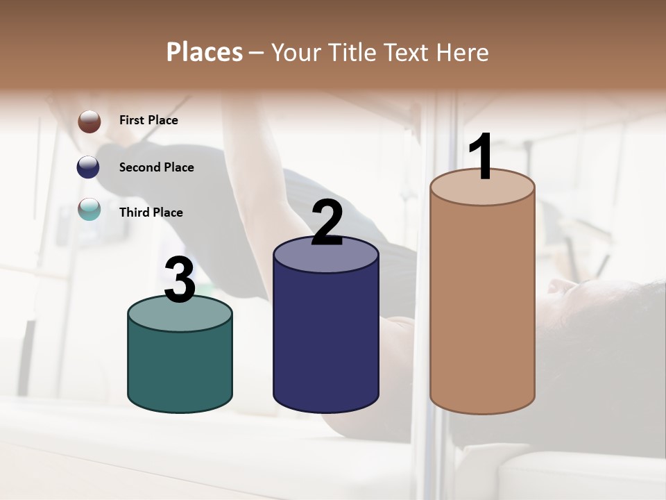 A Woman Doing A Pull Up On A Pull Up Bar PowerPoint Template