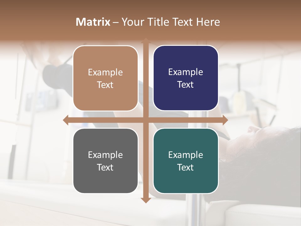 A Woman Doing A Pull Up On A Pull Up Bar PowerPoint Template