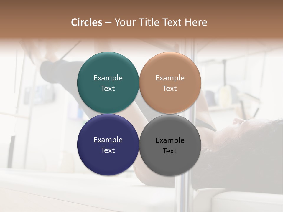 A Woman Doing A Pull Up On A Pull Up Bar PowerPoint Template