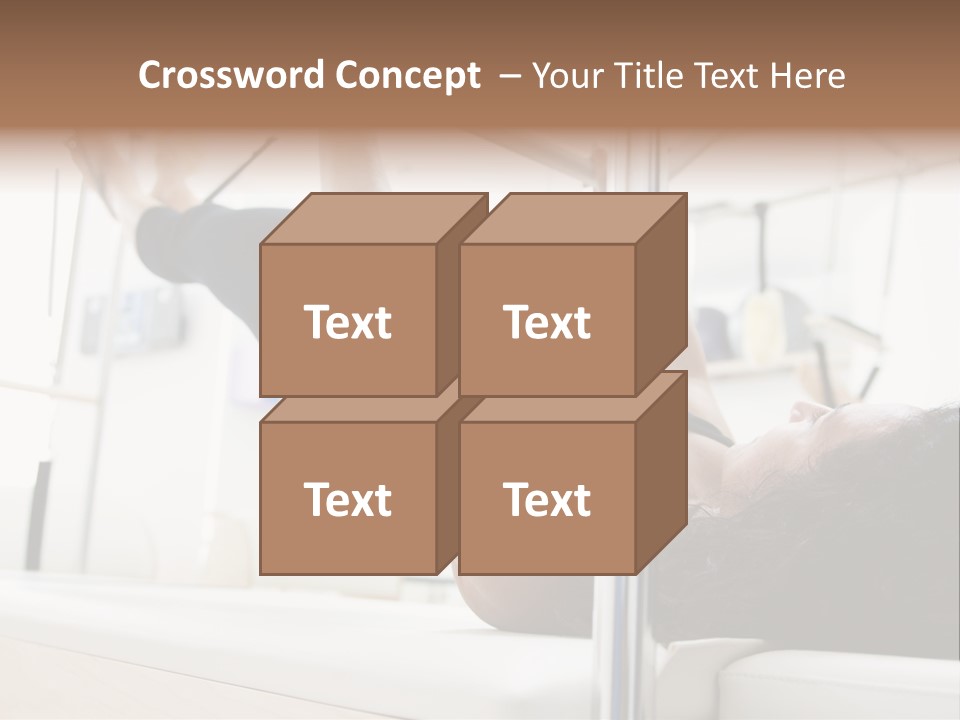 A Woman Doing A Pull Up On A Pull Up Bar PowerPoint Template