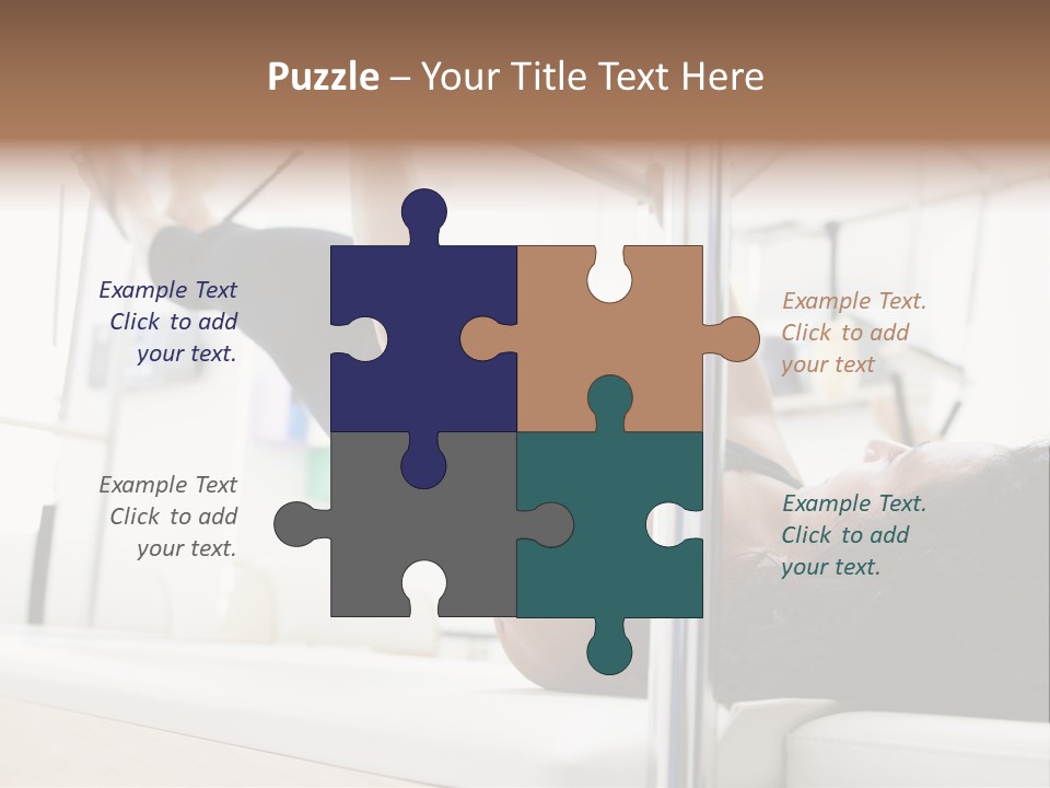 A Woman Doing A Pull Up On A Pull Up Bar PowerPoint Template