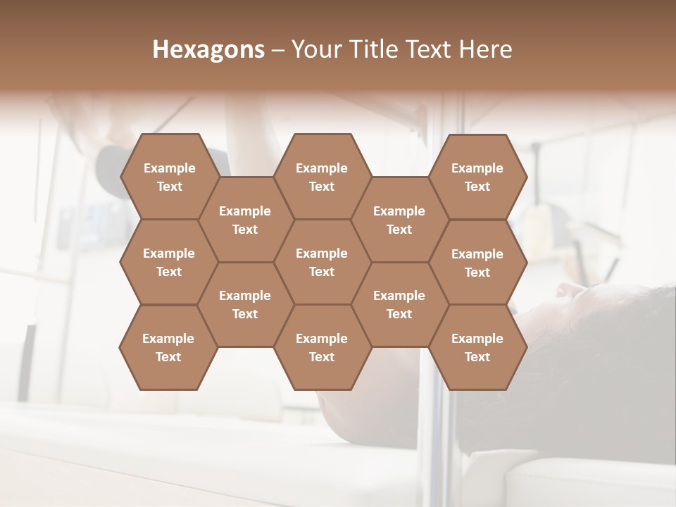 A Woman Doing A Pull Up On A Pull Up Bar PowerPoint Template