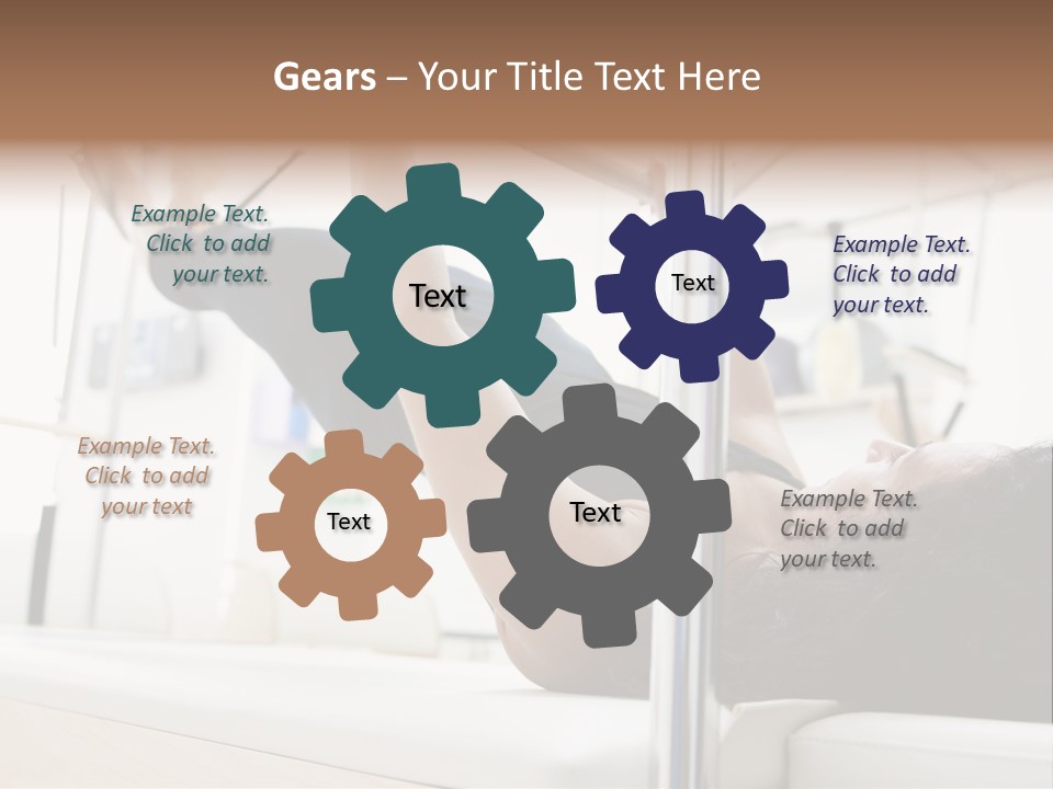 A Woman Doing A Pull Up On A Pull Up Bar PowerPoint Template