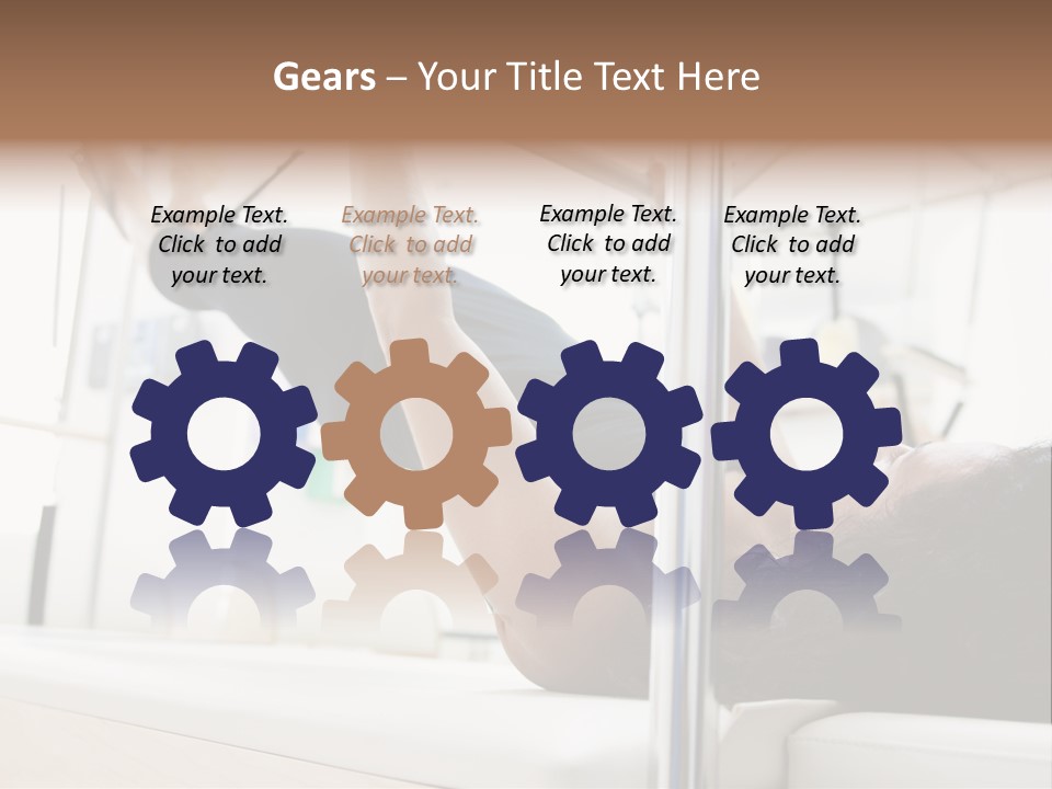 A Woman Doing A Pull Up On A Pull Up Bar PowerPoint Template