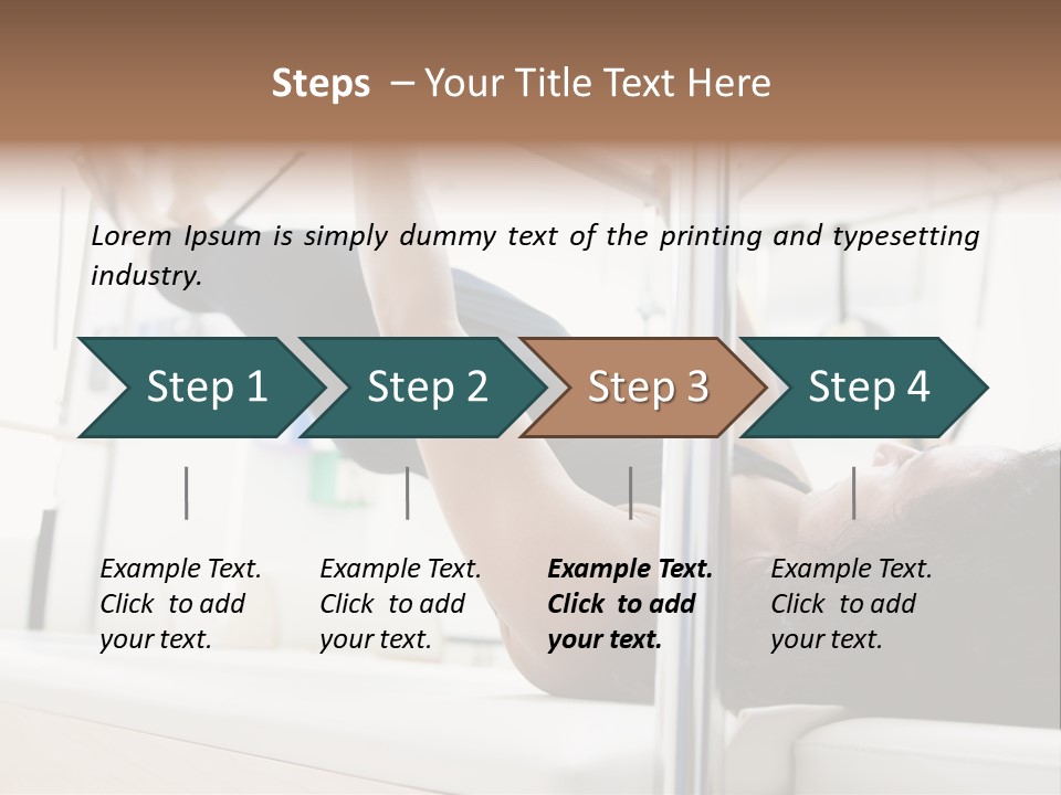 A Woman Doing A Pull Up On A Pull Up Bar PowerPoint Template