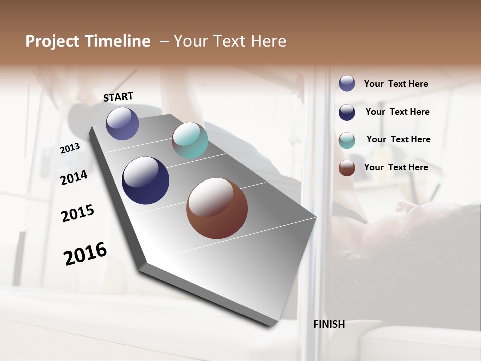 A Woman Doing A Pull Up On A Pull Up Bar PowerPoint Template