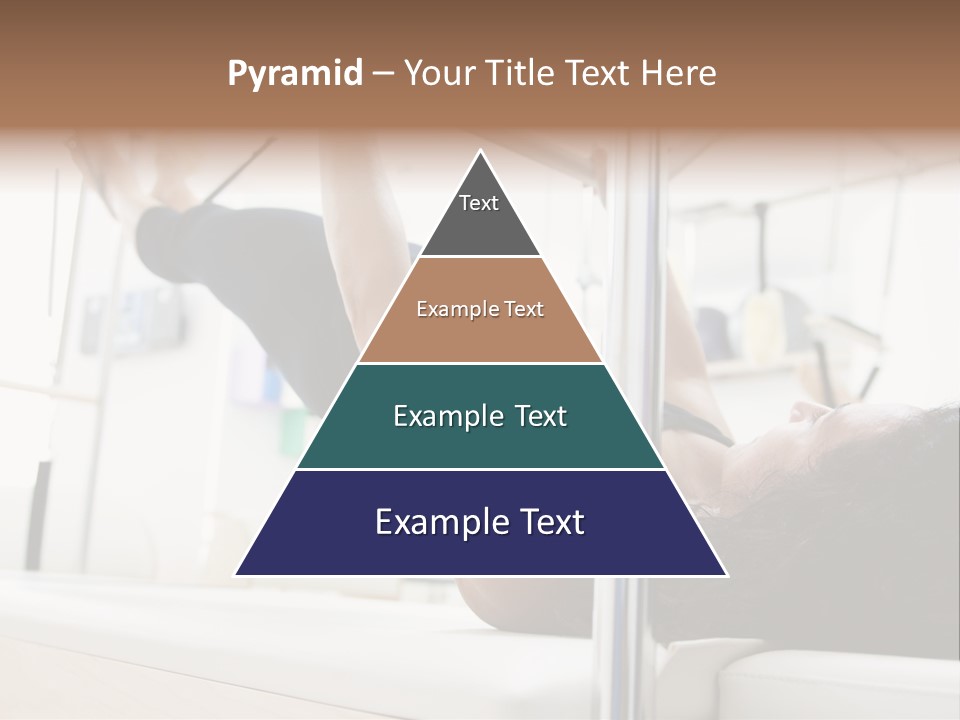 A Woman Doing A Pull Up On A Pull Up Bar PowerPoint Template