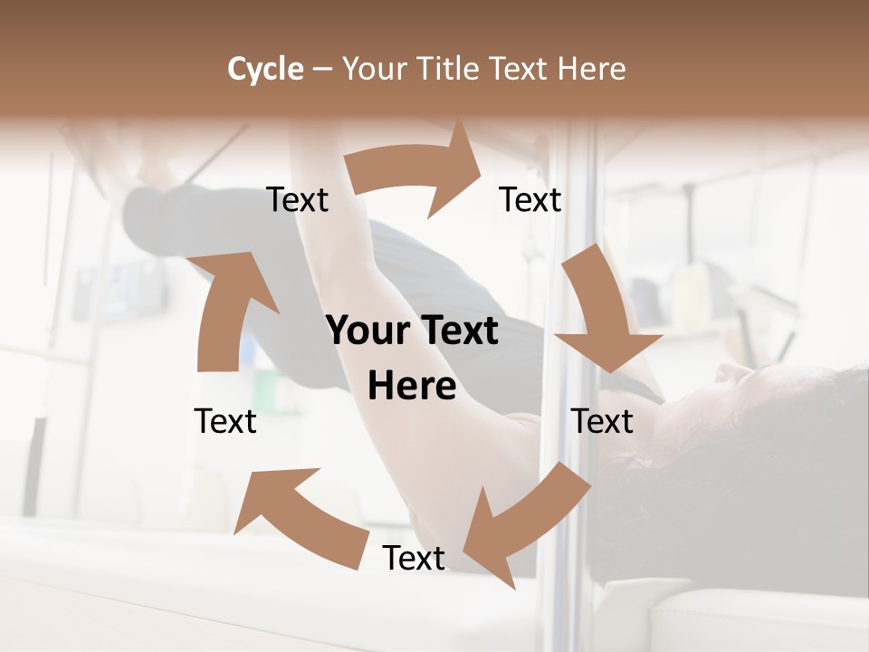 A Woman Doing A Pull Up On A Pull Up Bar PowerPoint Template