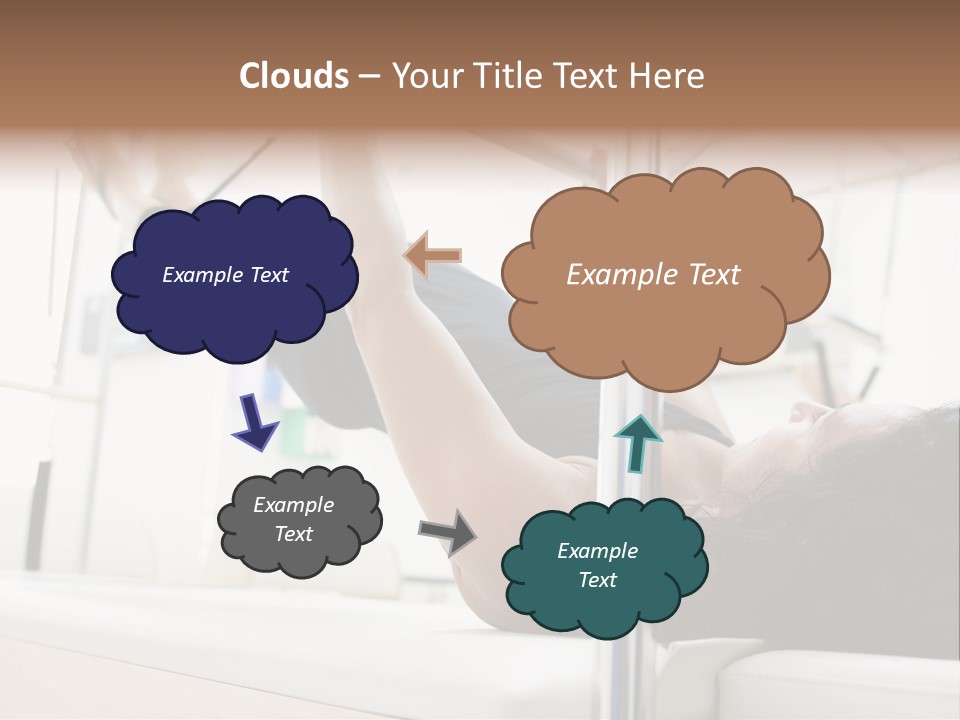 A Woman Doing A Pull Up On A Pull Up Bar PowerPoint Template