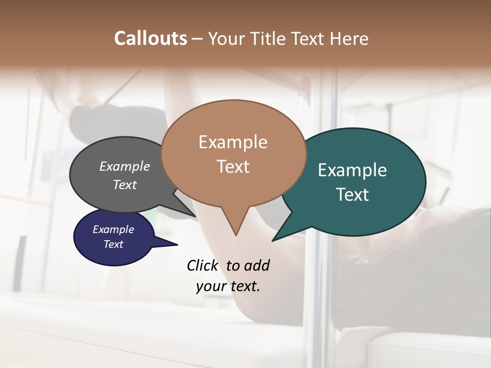 A Woman Doing A Pull Up On A Pull Up Bar PowerPoint Template