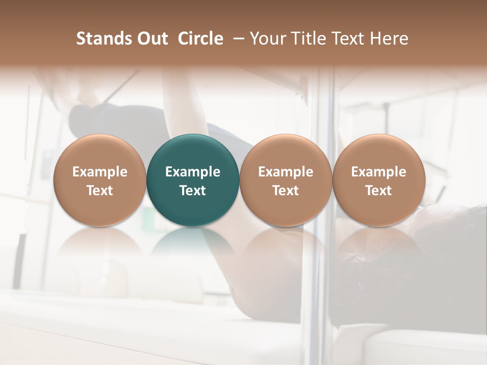 A Woman Doing A Pull Up On A Pull Up Bar PowerPoint Template