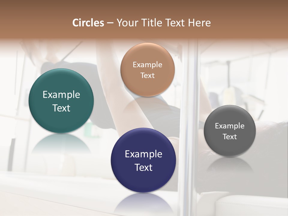 A Woman Doing A Pull Up On A Pull Up Bar PowerPoint Template