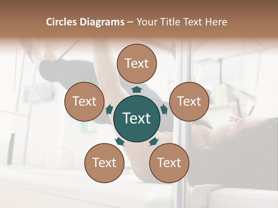 A Woman Doing A Pull Up On A Pull Up Bar PowerPoint Template