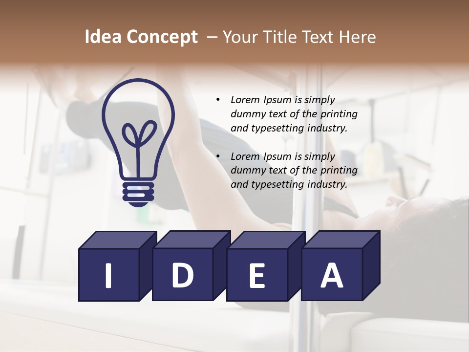 A Woman Doing A Pull Up On A Pull Up Bar PowerPoint Template