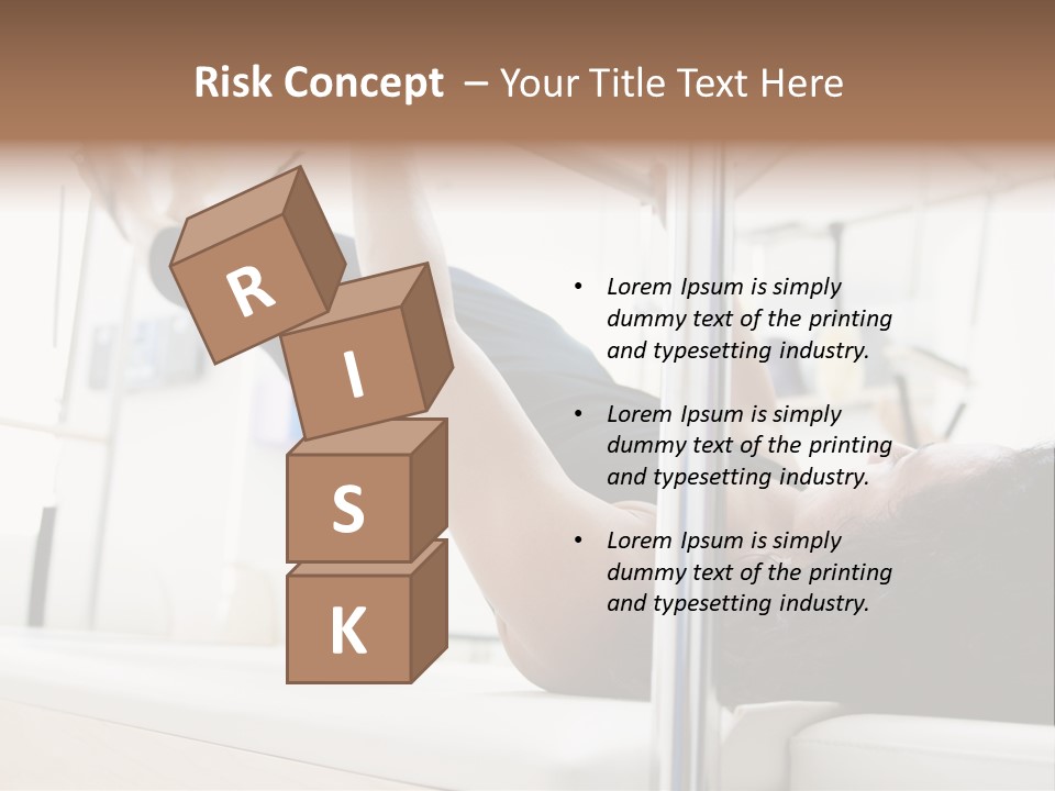 A Woman Doing A Pull Up On A Pull Up Bar PowerPoint Template