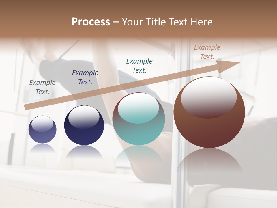 A Woman Doing A Pull Up On A Pull Up Bar PowerPoint Template