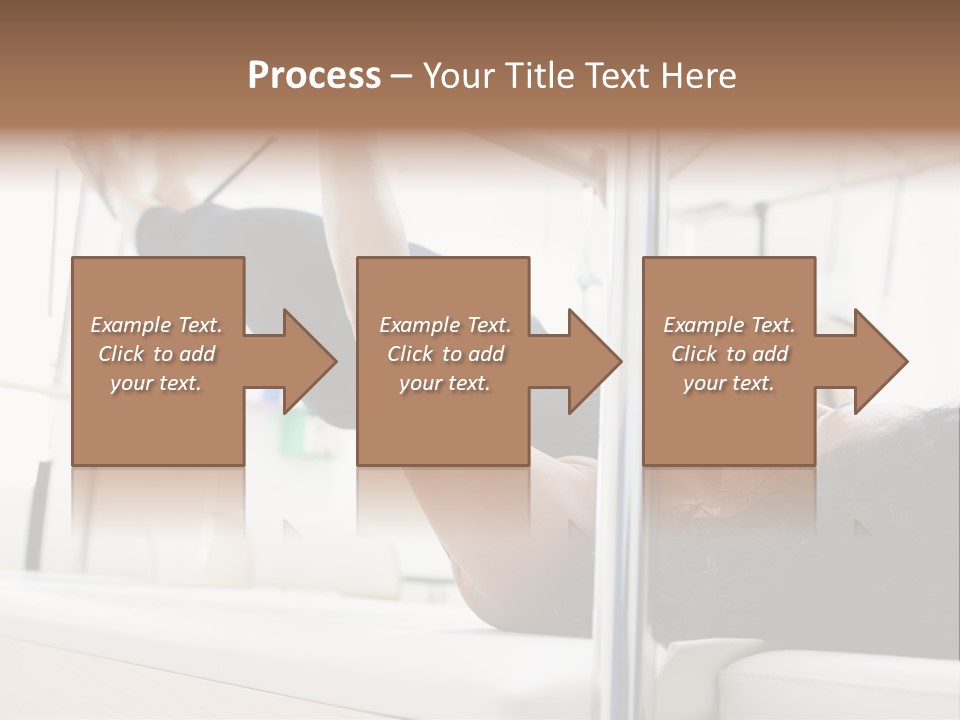 A Woman Doing A Pull Up On A Pull Up Bar PowerPoint Template