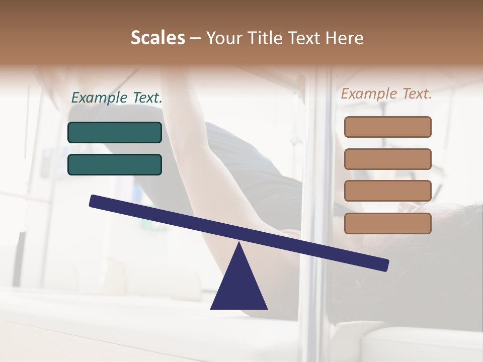 A Woman Doing A Pull Up On A Pull Up Bar PowerPoint Template