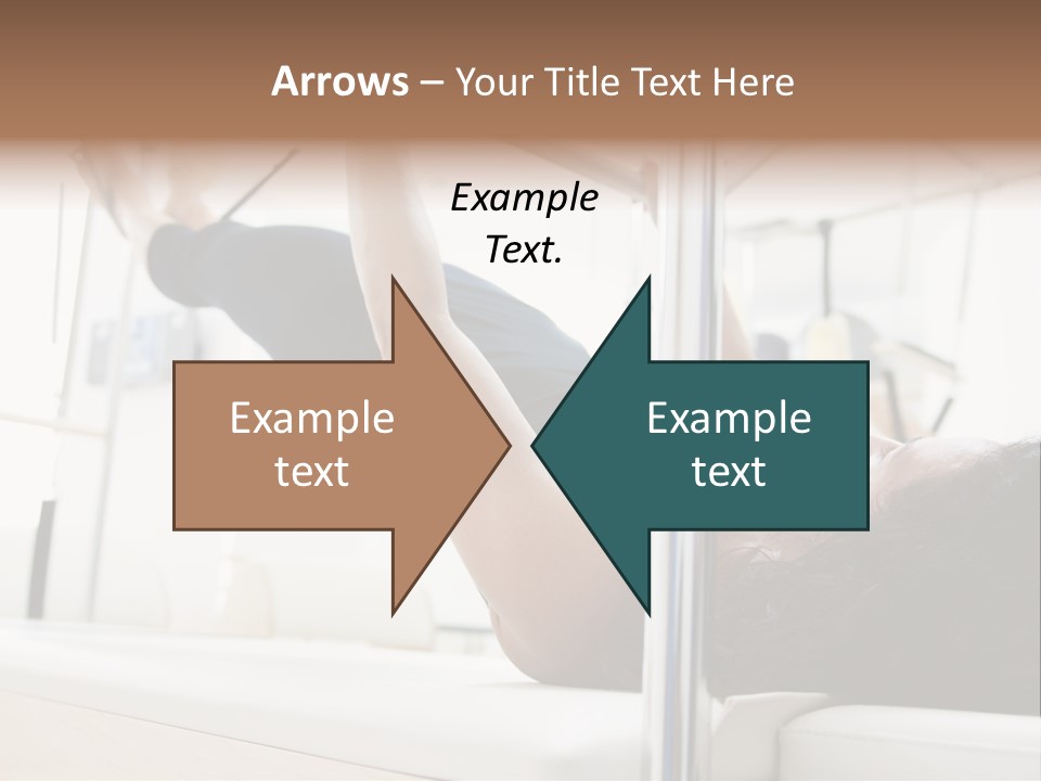 A Woman Doing A Pull Up On A Pull Up Bar PowerPoint Template