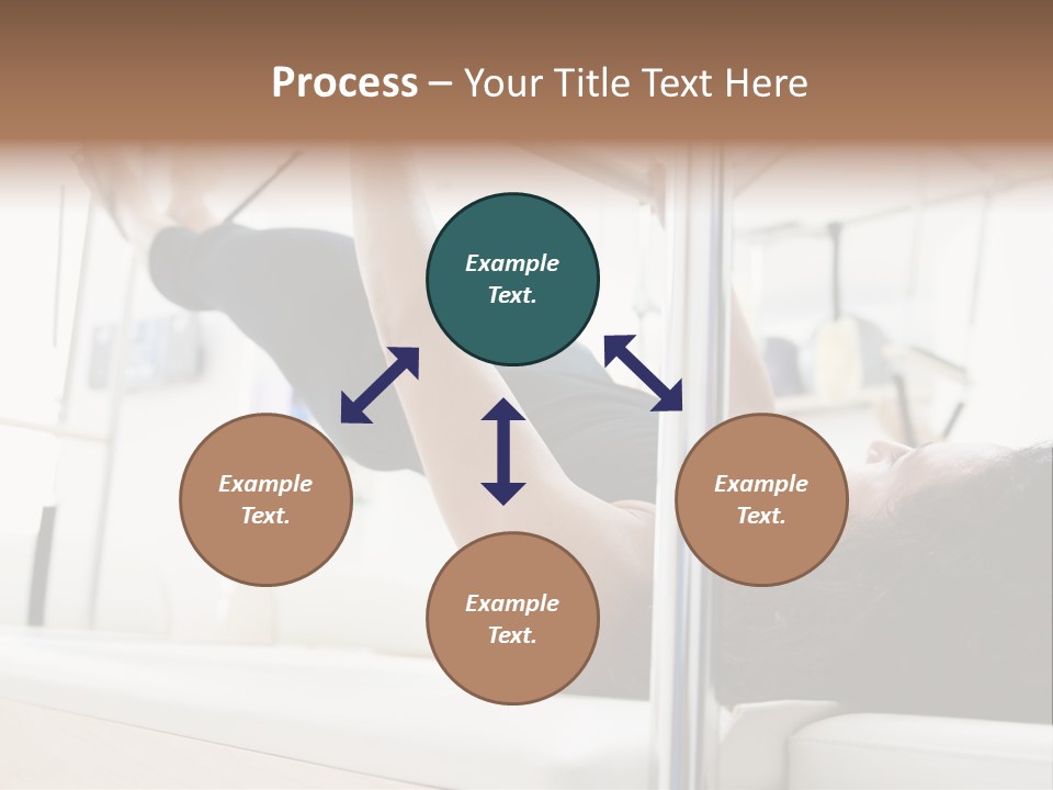 A Woman Doing A Pull Up On A Pull Up Bar PowerPoint Template