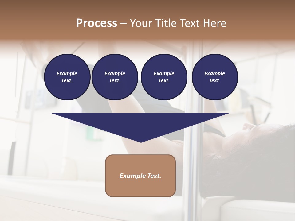 A Woman Doing A Pull Up On A Pull Up Bar PowerPoint Template