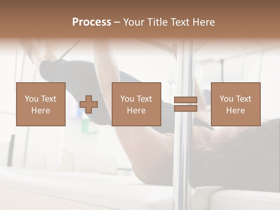 A Woman Doing A Pull Up On A Pull Up Bar PowerPoint Template