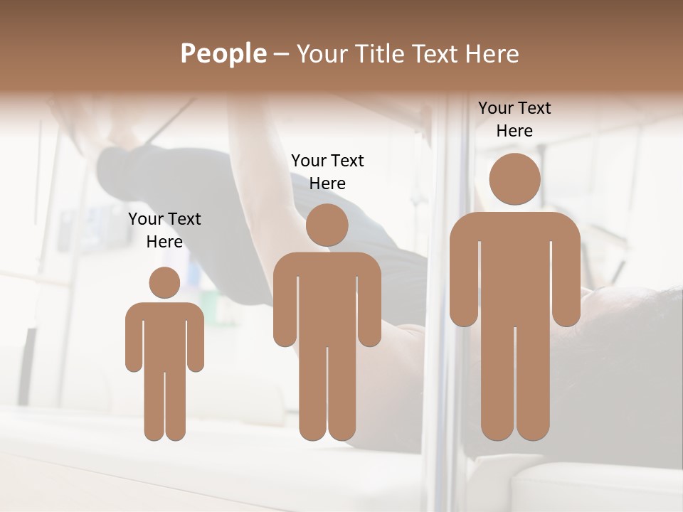 A Woman Doing A Pull Up On A Pull Up Bar PowerPoint Template