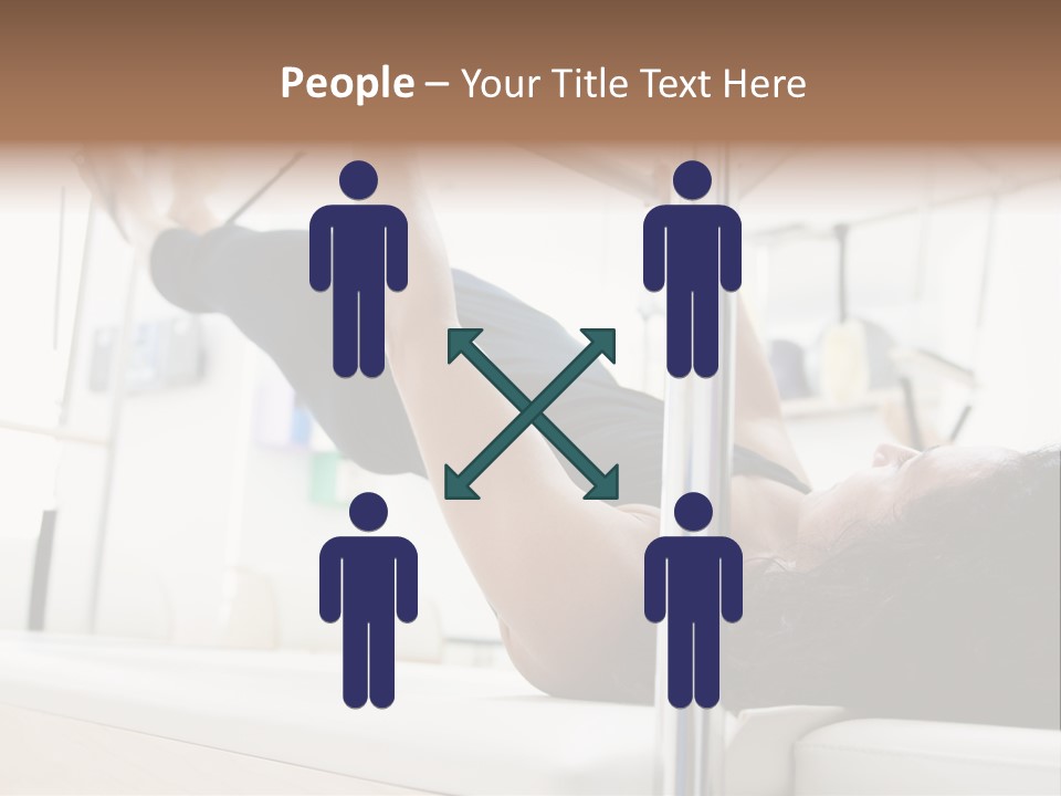 A Woman Doing A Pull Up On A Pull Up Bar PowerPoint Template