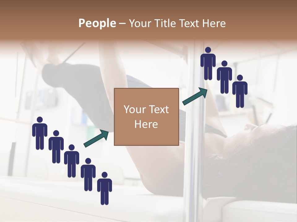 A Woman Doing A Pull Up On A Pull Up Bar PowerPoint Template