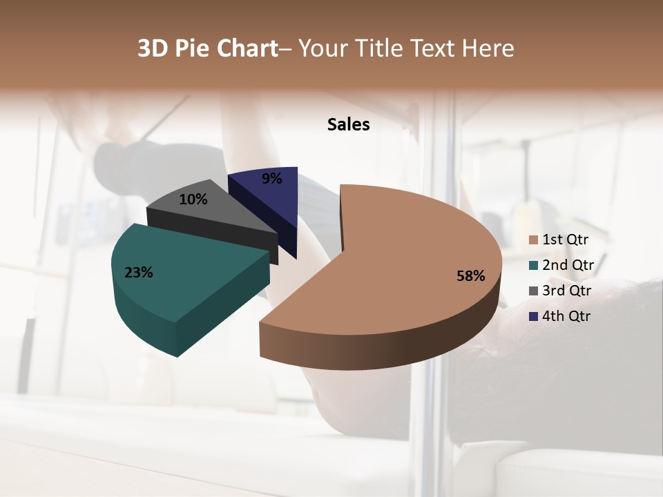 A Woman Doing A Pull Up On A Pull Up Bar PowerPoint Template