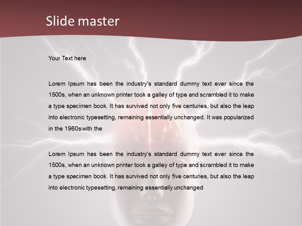 Science Anger Brainwaves PowerPoint Template