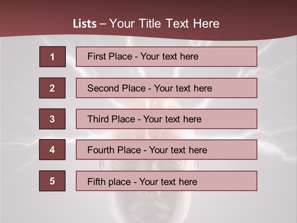 Science Anger Brainwaves PowerPoint Template