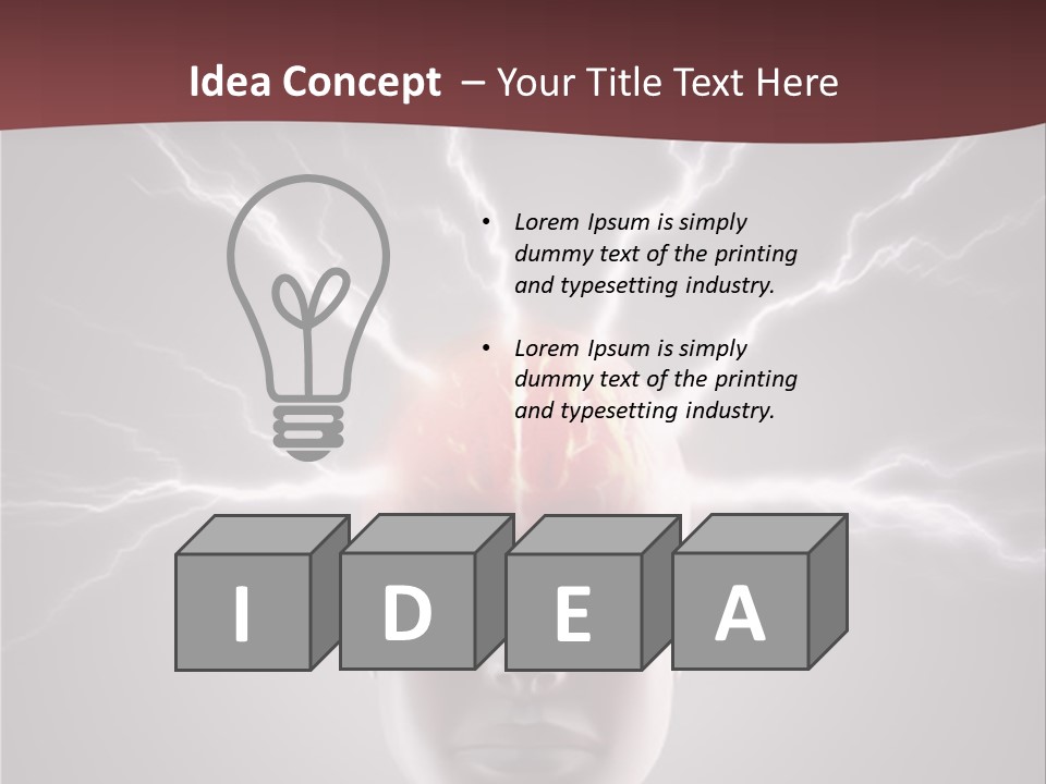 Science Anger Brainwaves PowerPoint Template