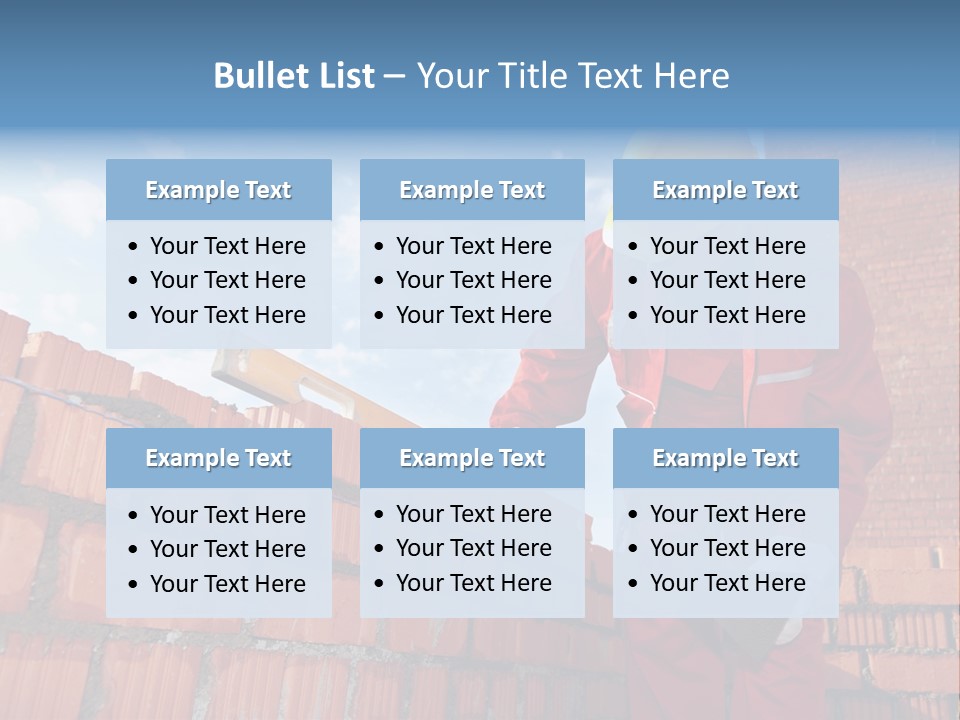 Laborer Mortar Workman PowerPoint Template