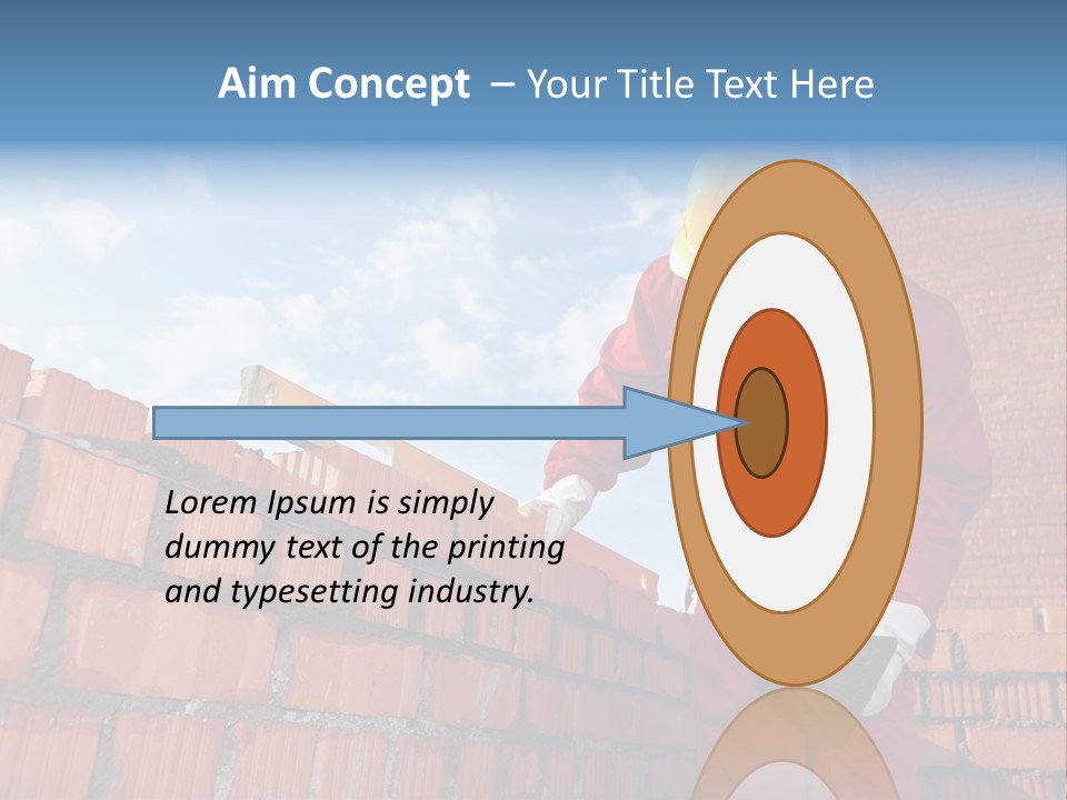 Laborer Mortar Workman PowerPoint Template