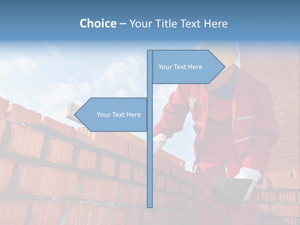 Laborer Mortar Workman PowerPoint Template