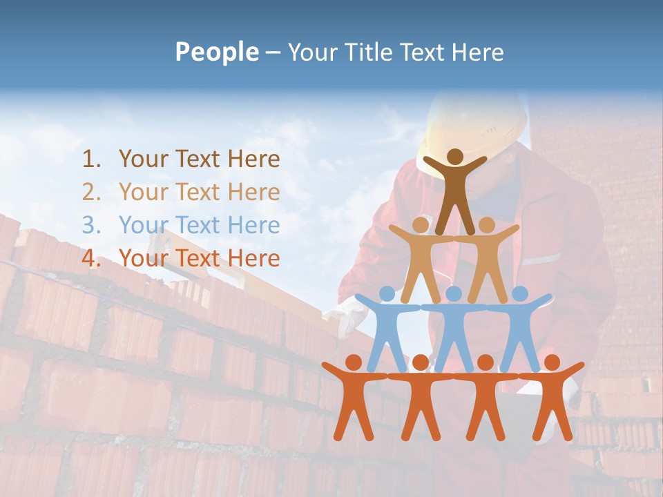 Laborer Mortar Workman PowerPoint Template