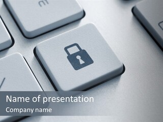 Connect Privacy Button PowerPoint Template