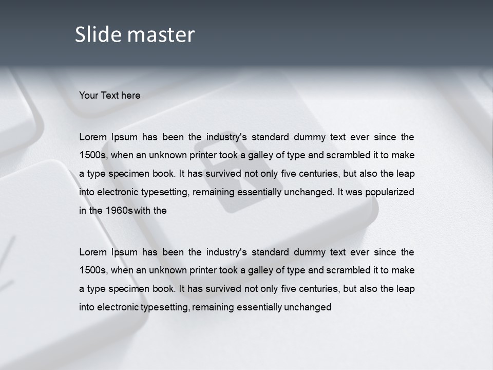 Connect Privacy Button PowerPoint Template