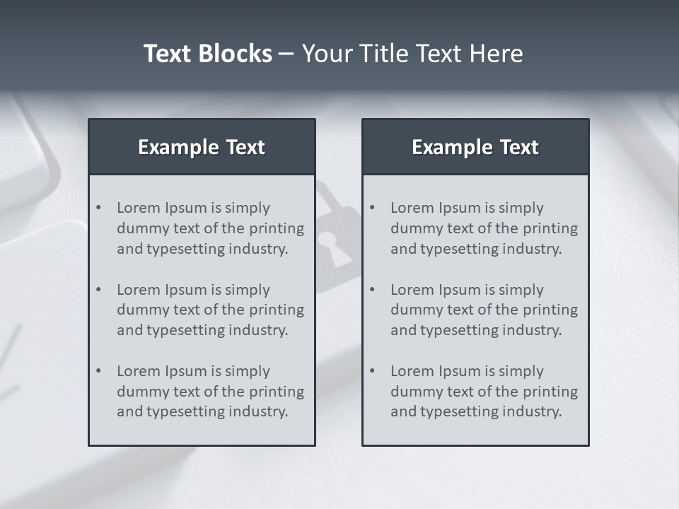 Connect Privacy Button PowerPoint Template